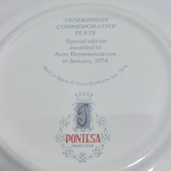 Vintage Tenderness Commemorative Plate Special Edition Avon Productions 1974 - Picture 3 of 16